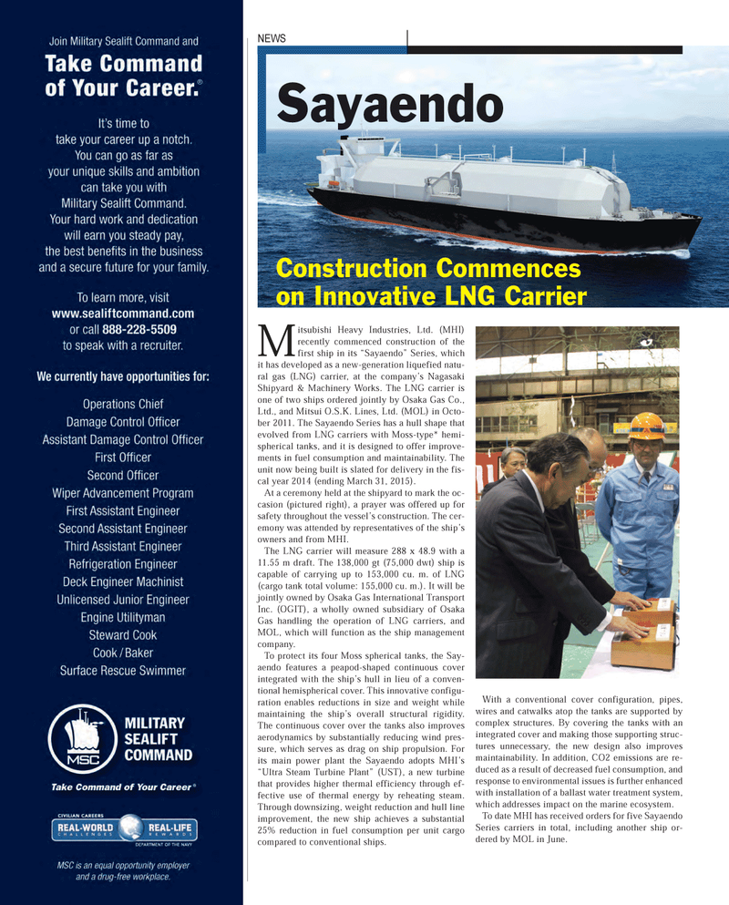 Maritime Reporter Magazine, page 8,  Jan 2013