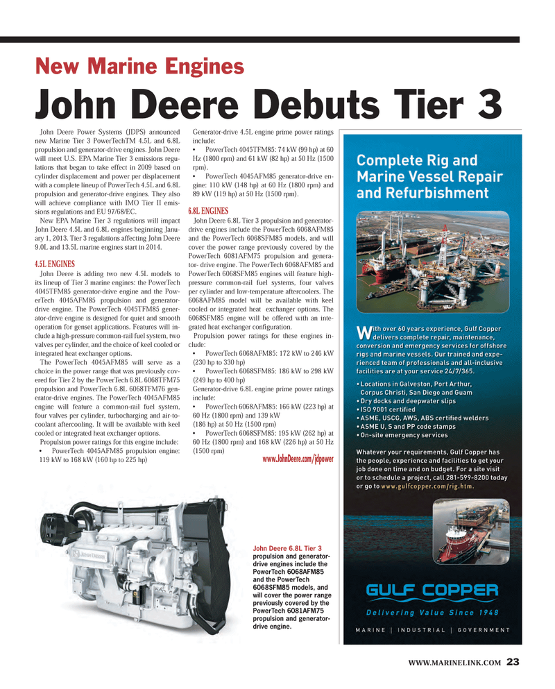 Maritime Reporter Magazine, page 23,  Jan 2013