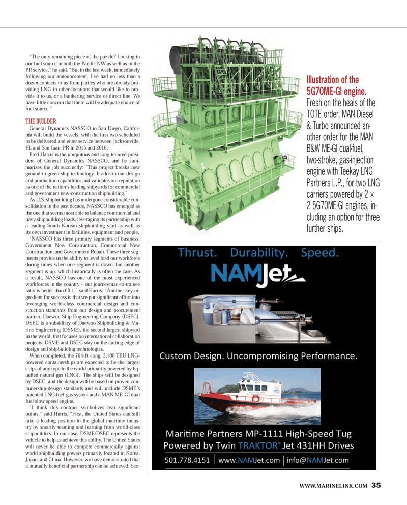 Maritime Reporter Magazine, page 35,  Jan 2013