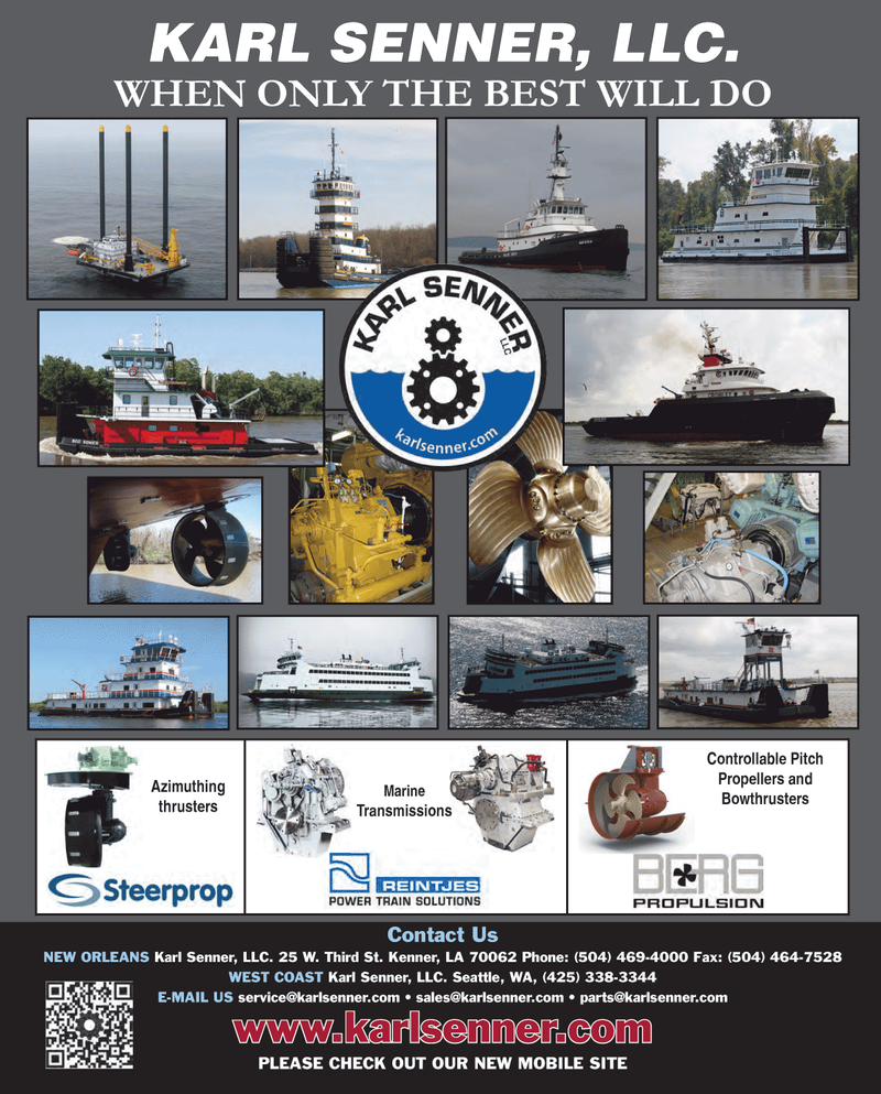 Maritime Reporter Magazine, page 4th Cover,  Jan 2013