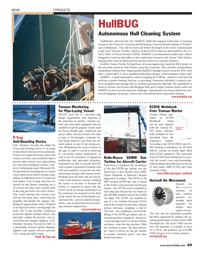 Maritime Reporter Magazine, page 49,  Feb 2013