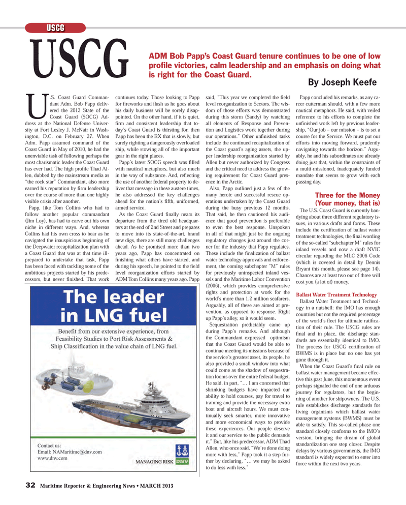 Maritime Reporter Magazine, page 32,  Mar 2013