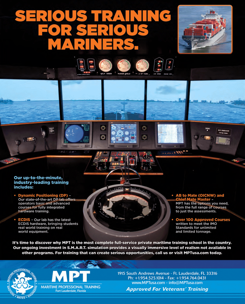 Maritime Reporter Magazine, page 3rd Cover,  Mar 2013