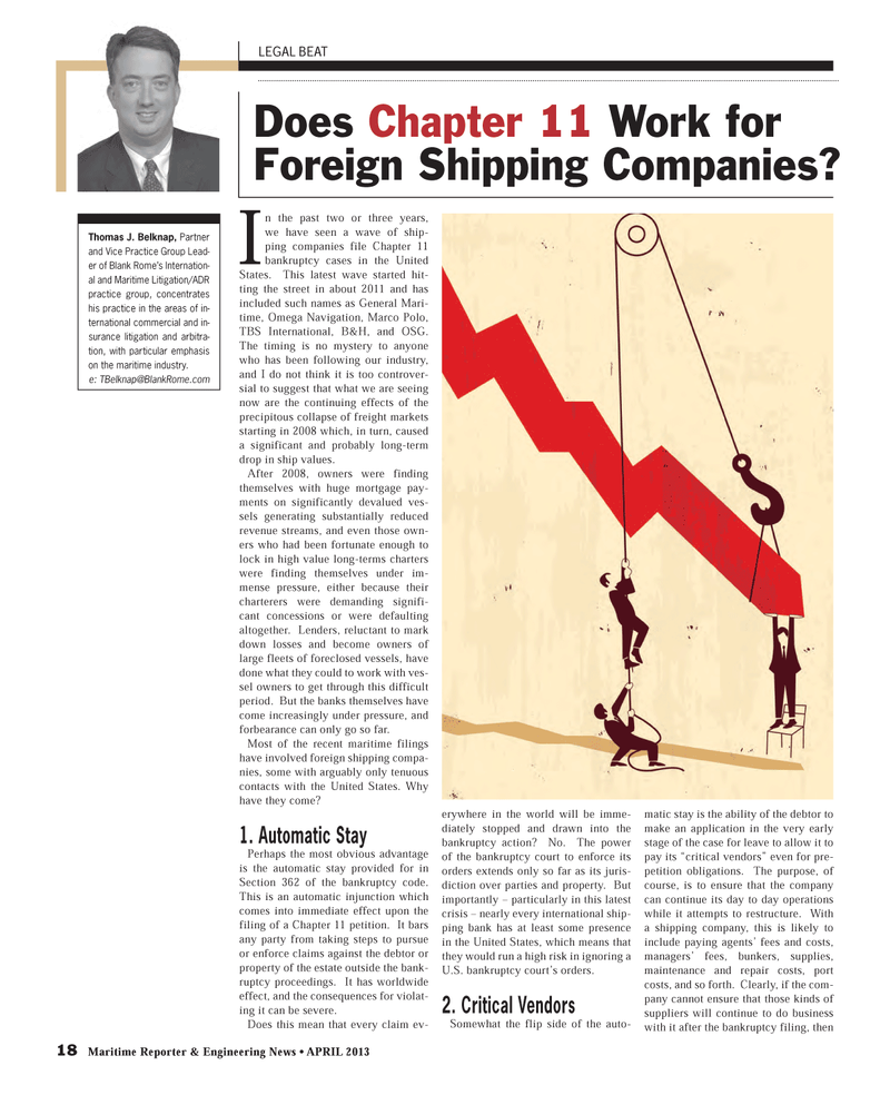 Maritime Reporter Magazine, page 18,  Apr 2013