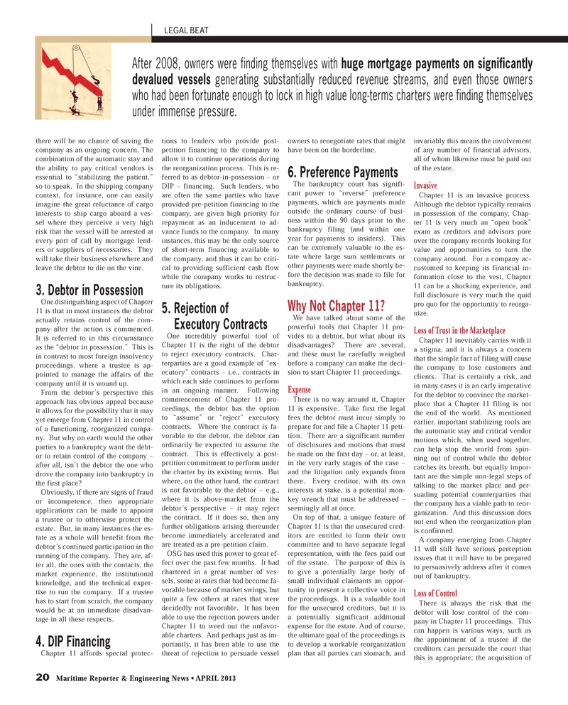 Maritime Reporter Magazine, page 20,  Apr 2013