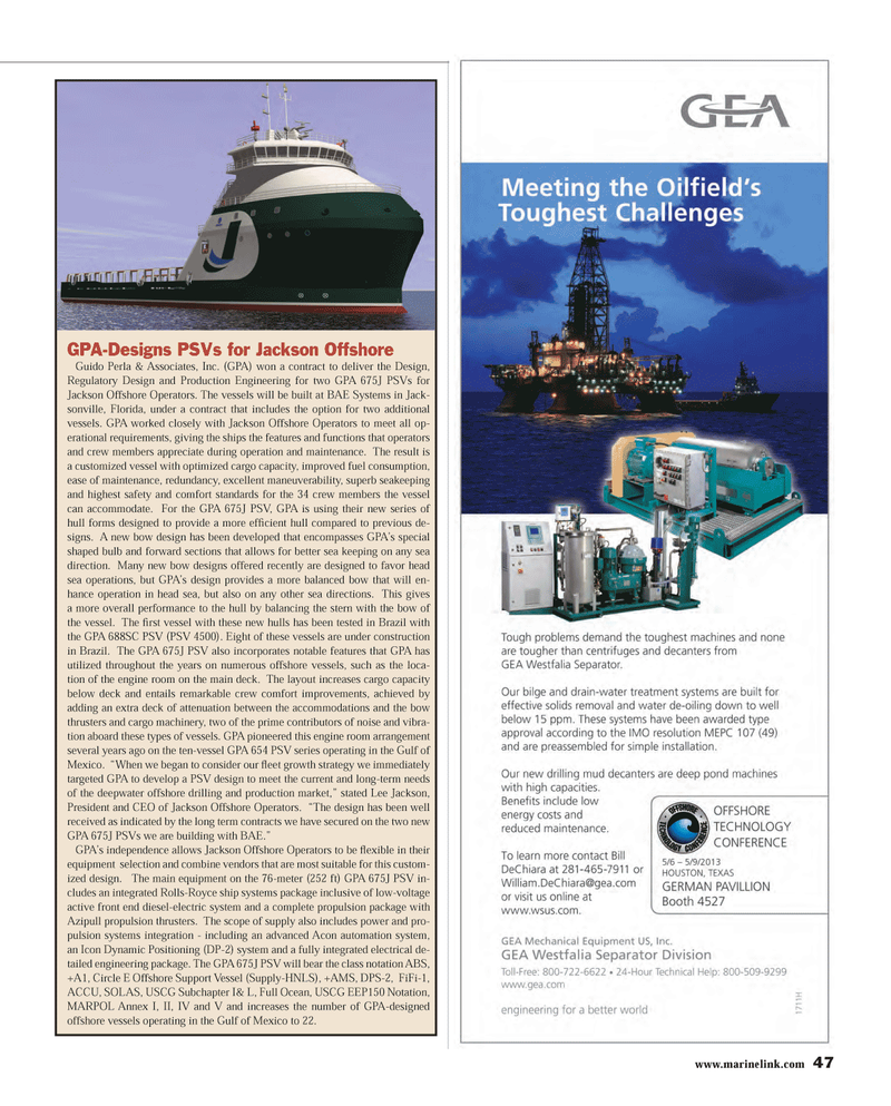 Maritime Reporter Magazine, page 47,  Apr 2013