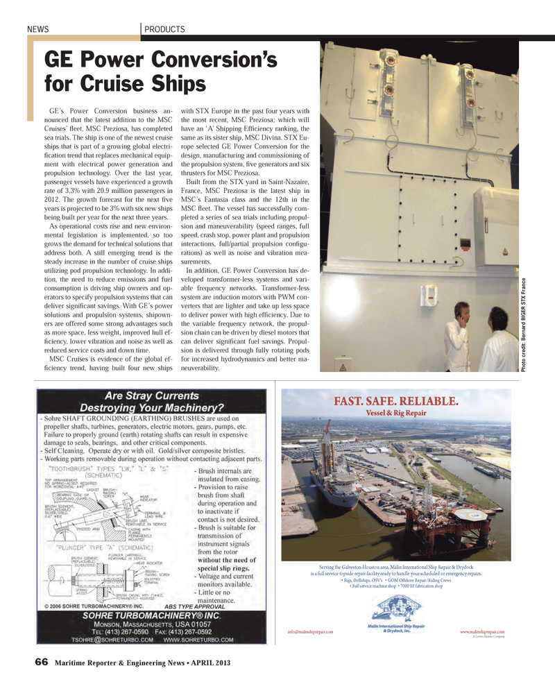 Maritime Reporter Magazine, page 66,  Apr 2013