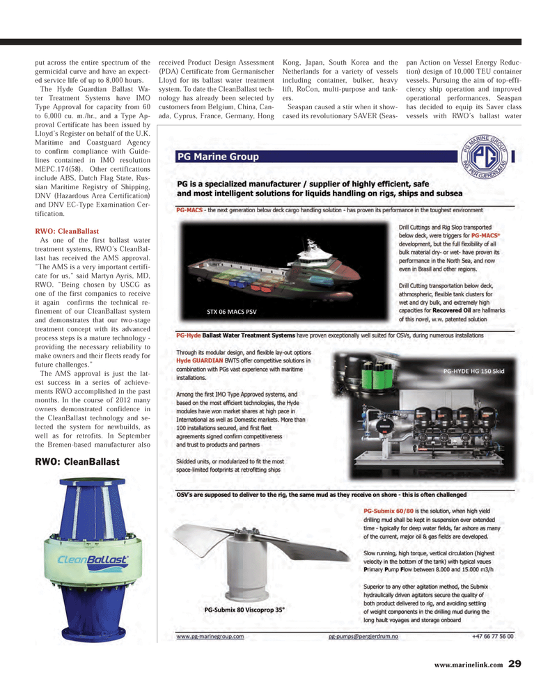 Maritime Reporter Magazine, page 29,  May 2013