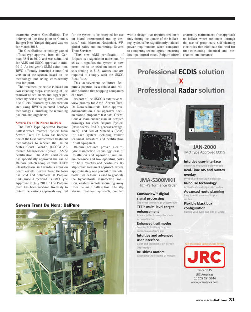 Maritime Reporter Magazine, page 31,  May 2013