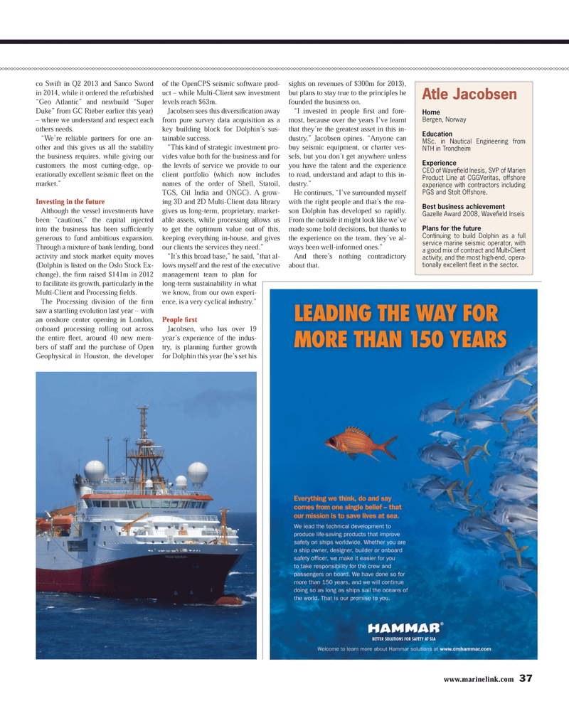 Maritime Reporter Magazine, page 37,  May 2013