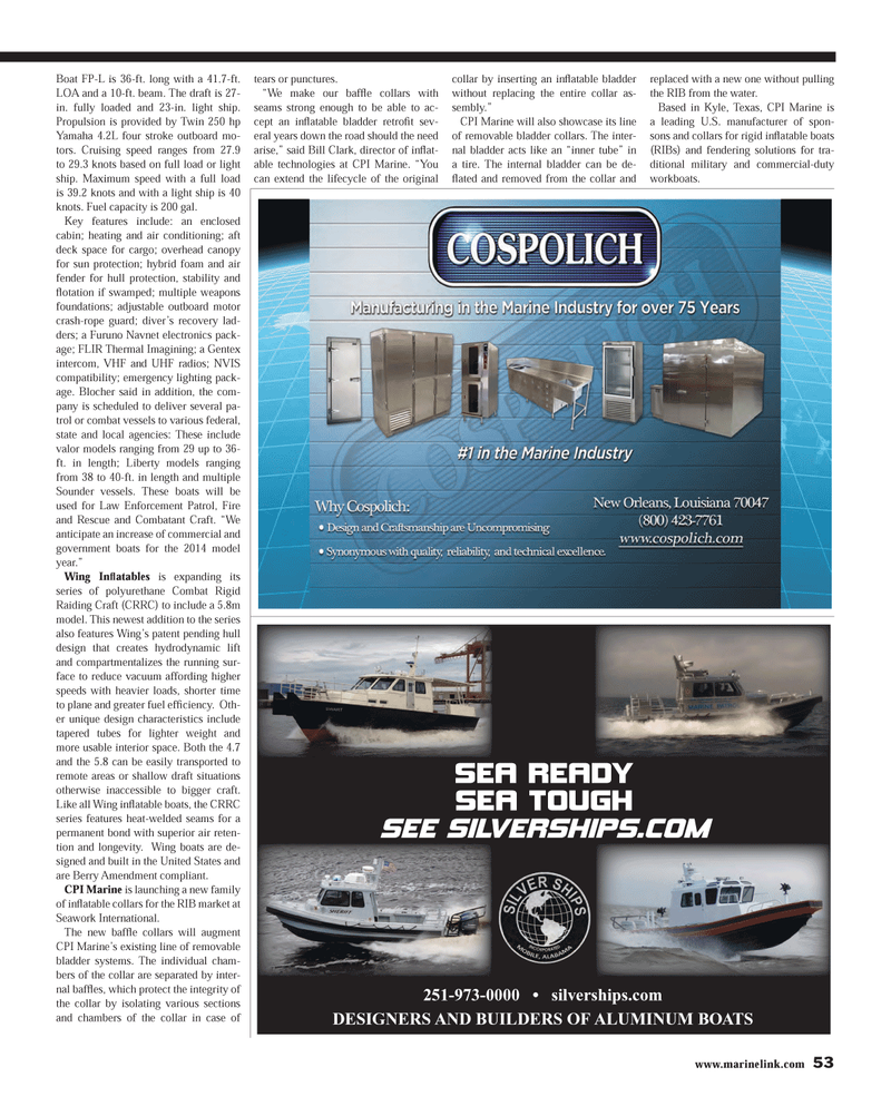 Maritime Reporter Magazine, page 53,  May 2013