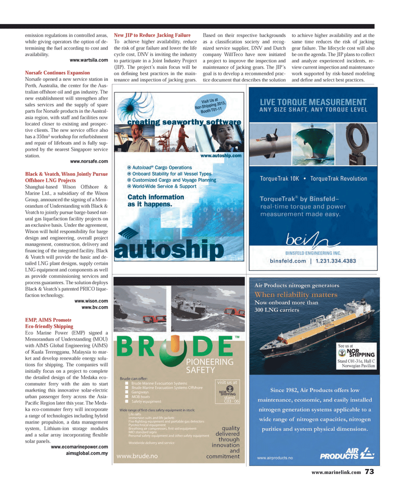 Maritime Reporter Magazine, page 73,  May 2013