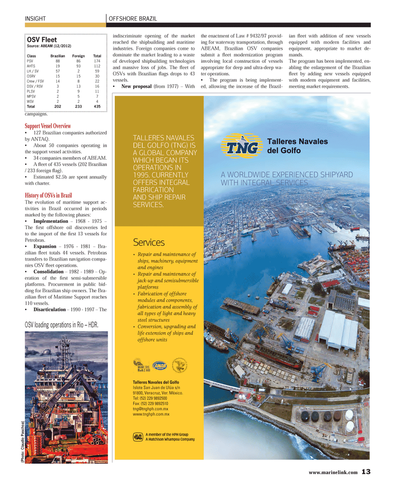 Maritime Reporter Magazine, page 13,  Jun 2013