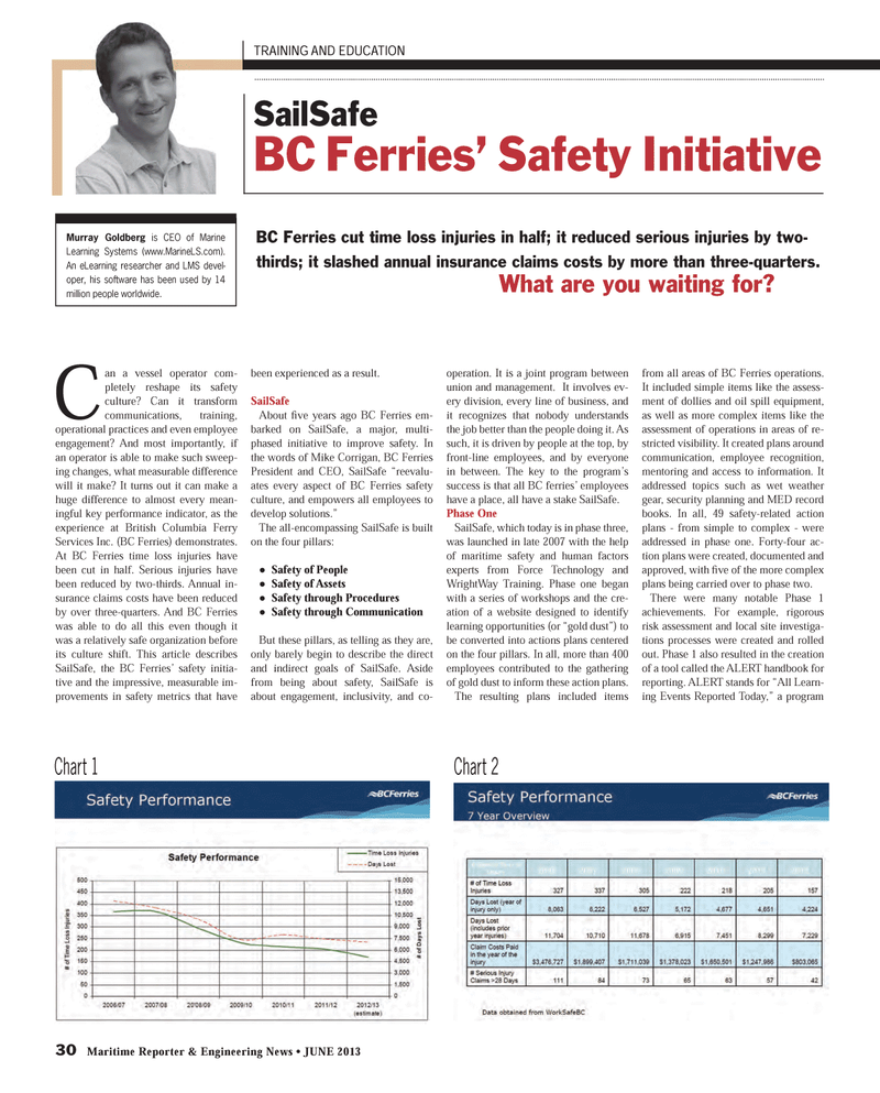 Maritime Reporter Magazine, page 30,  Jun 2013
