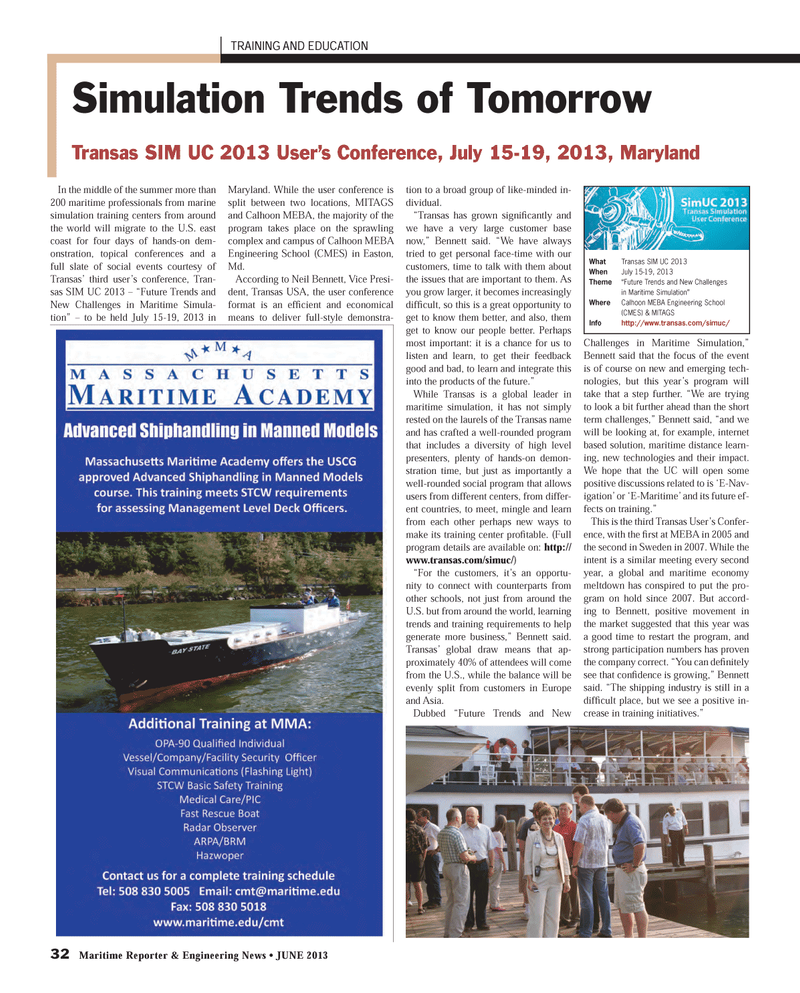 Maritime Reporter Magazine, page 32,  Jun 2013