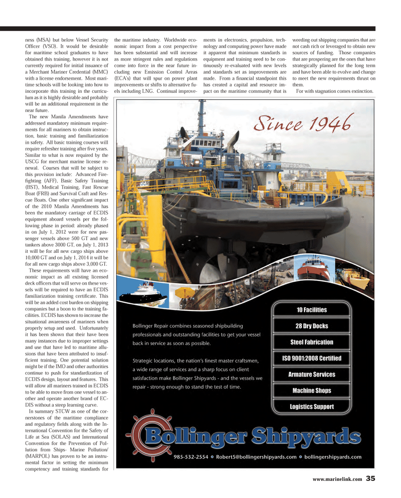 Maritime Reporter Magazine, page 35,  Jun 2013