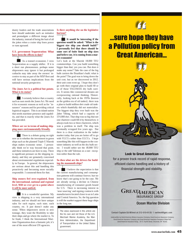 Maritime Reporter Magazine, page 45,  Jun 2013