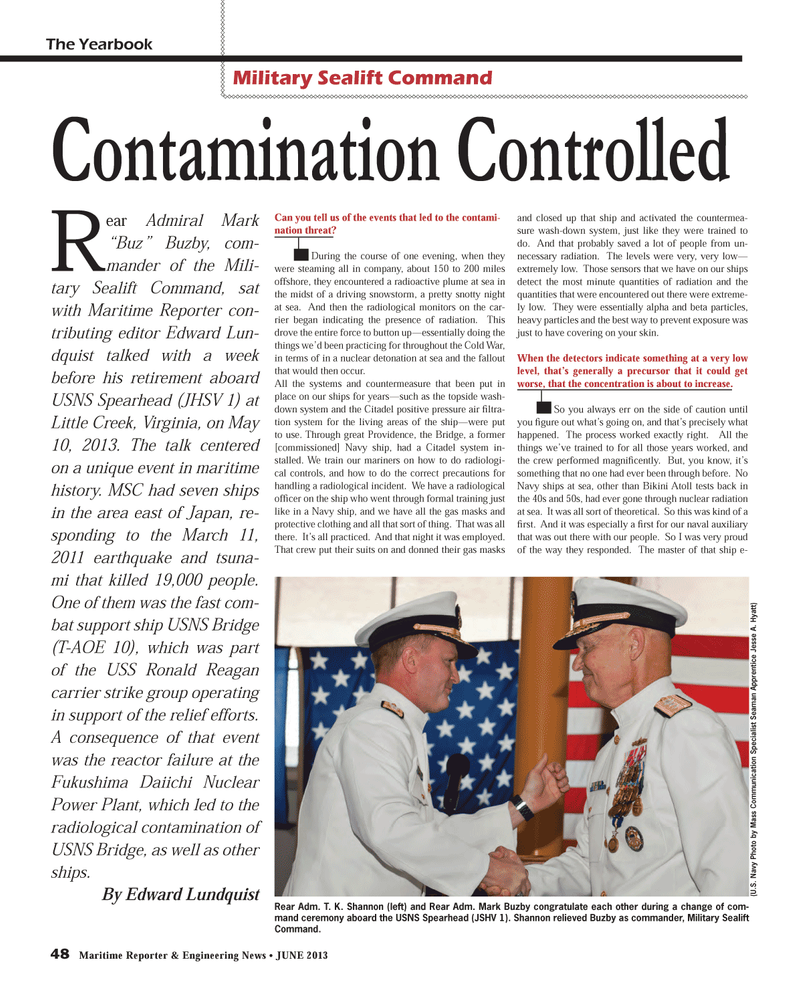 Maritime Reporter Magazine, page 48,  Jun 2013