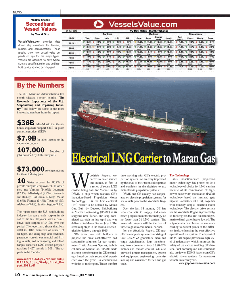 Maritime Reporter Magazine, page 10,  Jul 2013