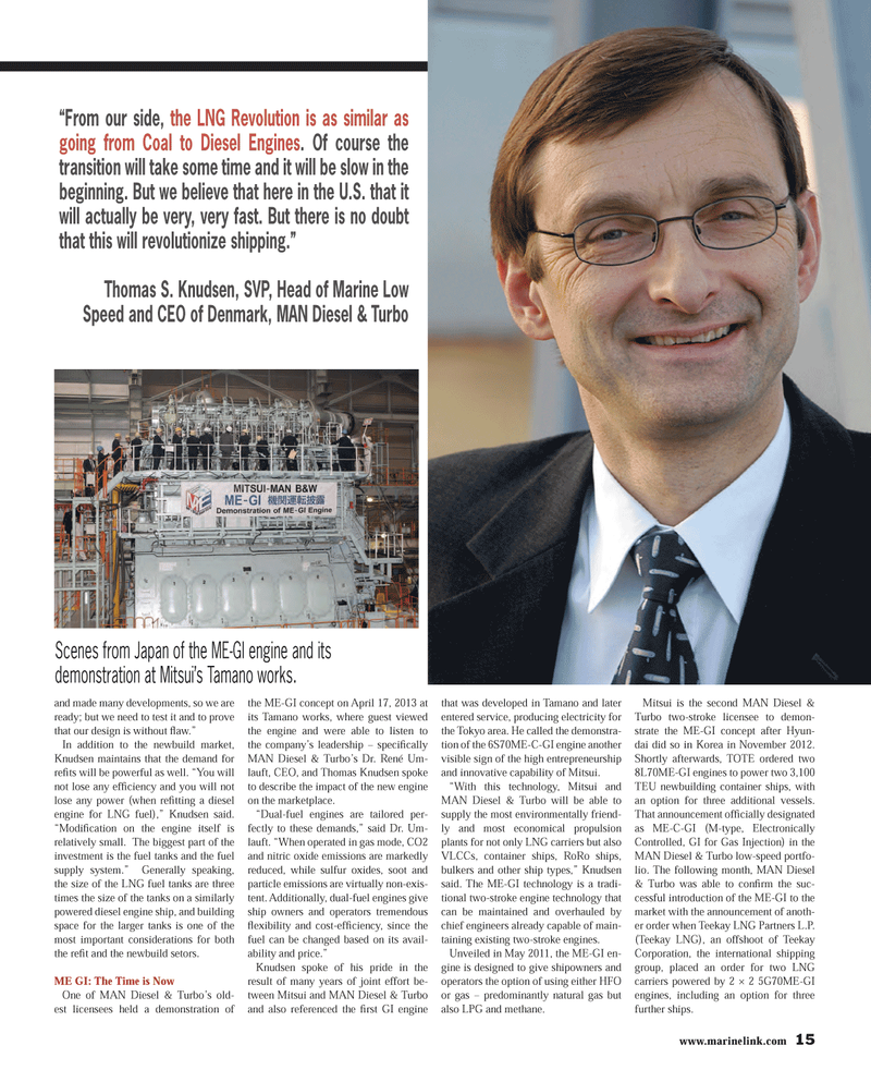 Maritime Reporter Magazine, page 15,  Jul 2013