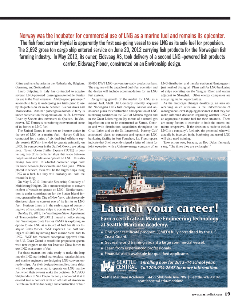 Maritime Reporter Magazine, page 19,  Jul 2013