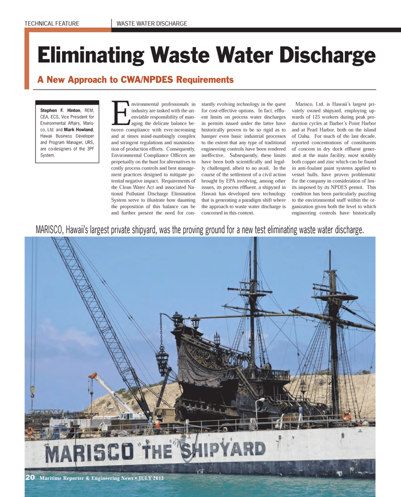Maritime Reporter Magazine, page 20,  Jul 2013