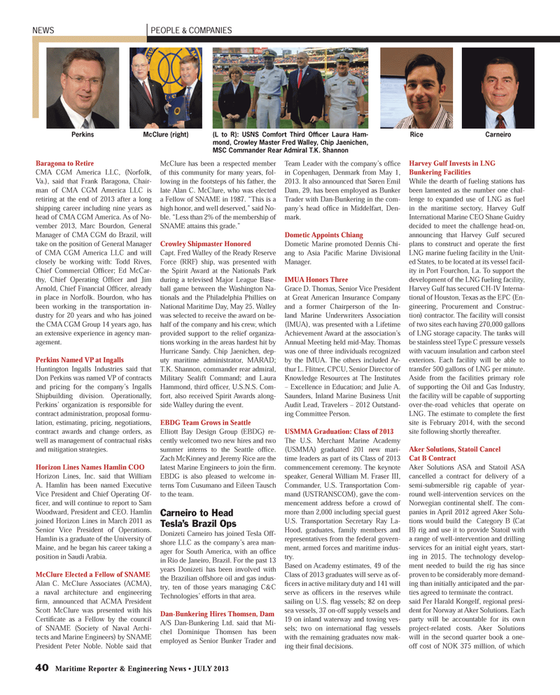 Maritime Reporter Magazine, page 40,  Jul 2013