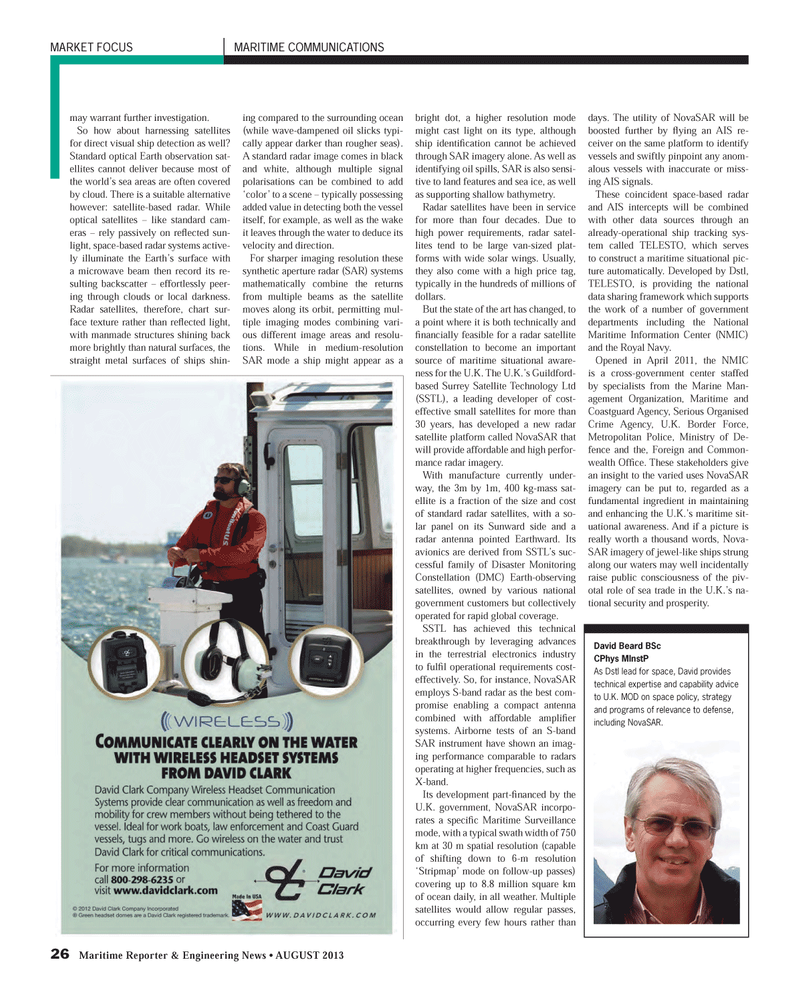 Maritime Reporter Magazine, page 26,  Aug 2013