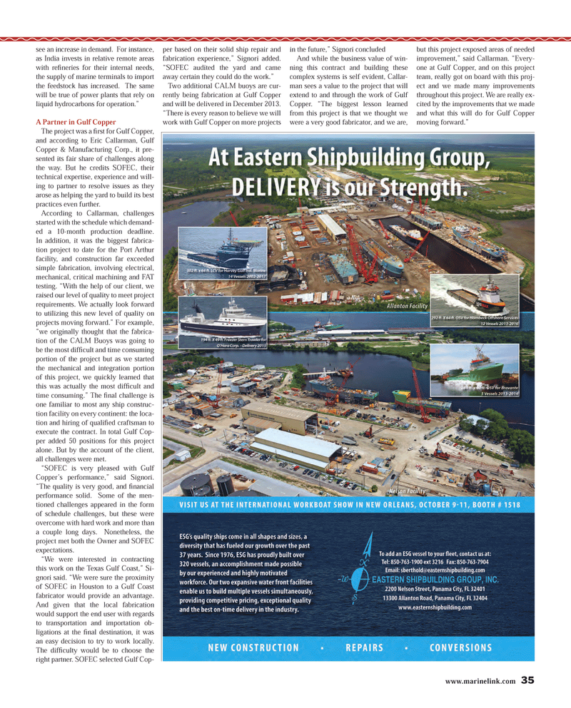 Maritime Reporter Magazine, page 35,  Aug 2013