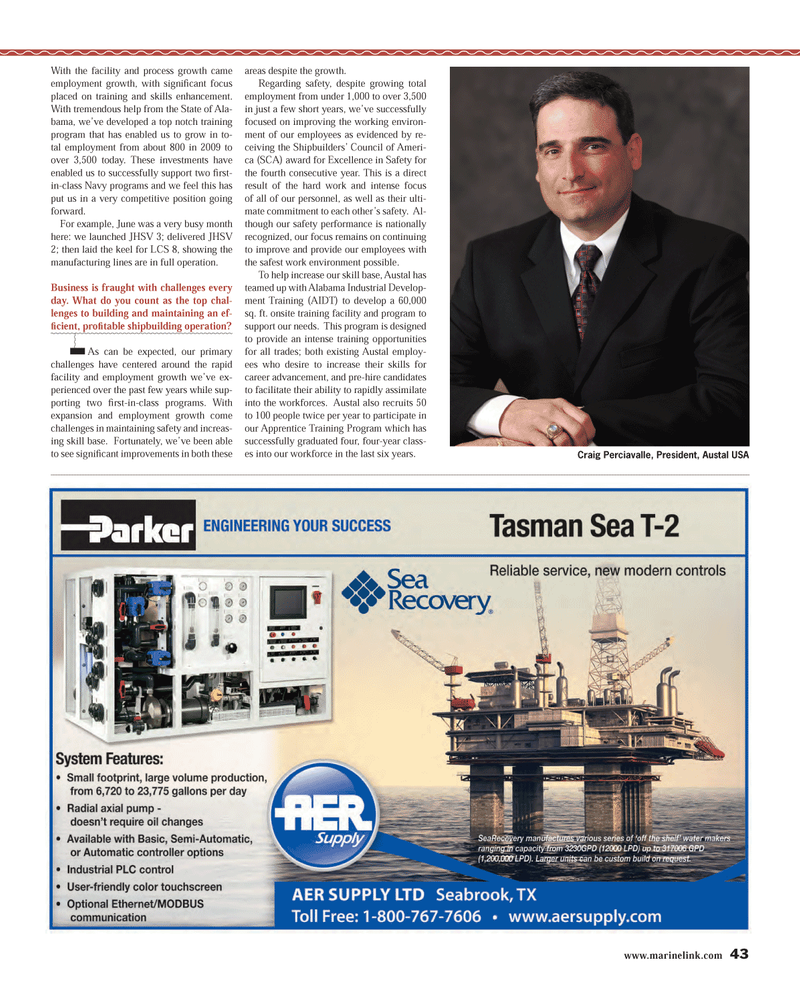 Maritime Reporter Magazine, page 43,  Aug 2013