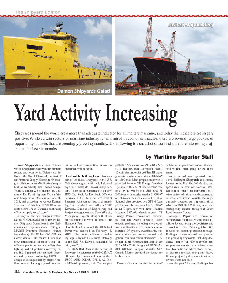 Maritime Reporter Magazine, page 44,  Aug 2013