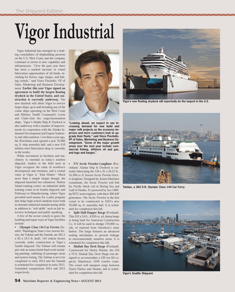 Maritime Reporter Magazine, page 54,  Aug 2013