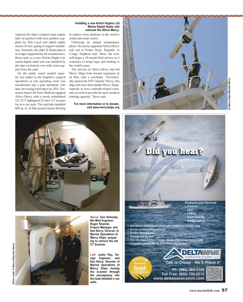 Maritime Reporter Magazine, page 57,  Aug 2013