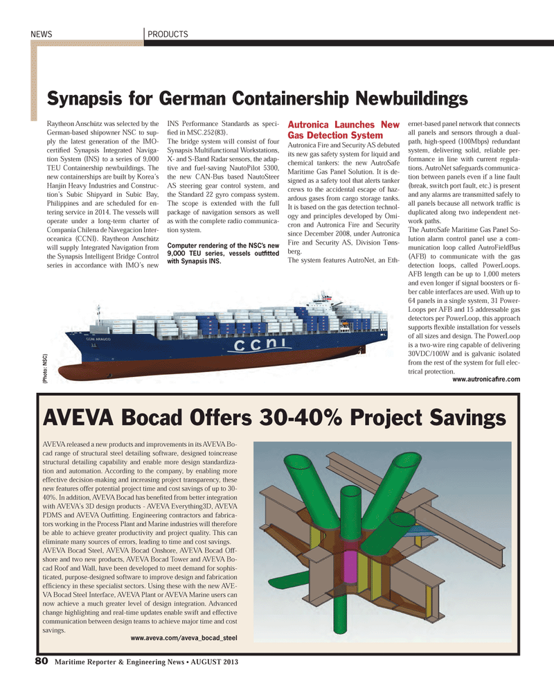 Maritime Reporter Magazine, page 80,  Aug 2013
