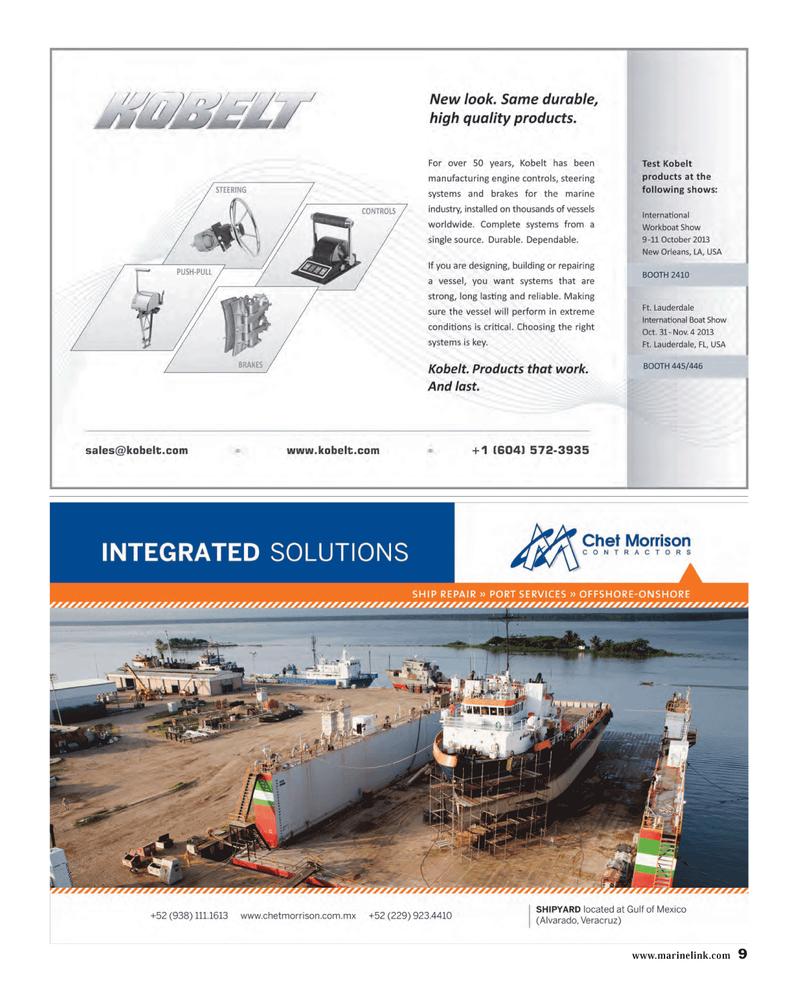 Maritime Reporter Magazine, page 9,  Sep 2013