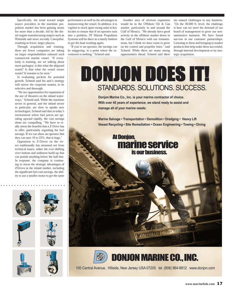 Maritime Reporter Magazine, page 17,  Sep 2013