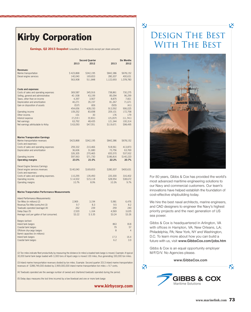 Maritime Reporter Magazine, page 73,  Sep 2013