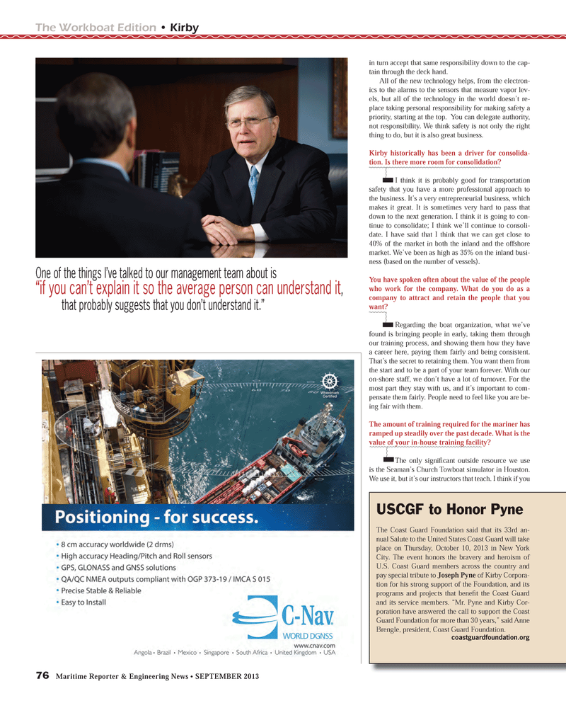 Maritime Reporter Magazine, page 76,  Sep 2013