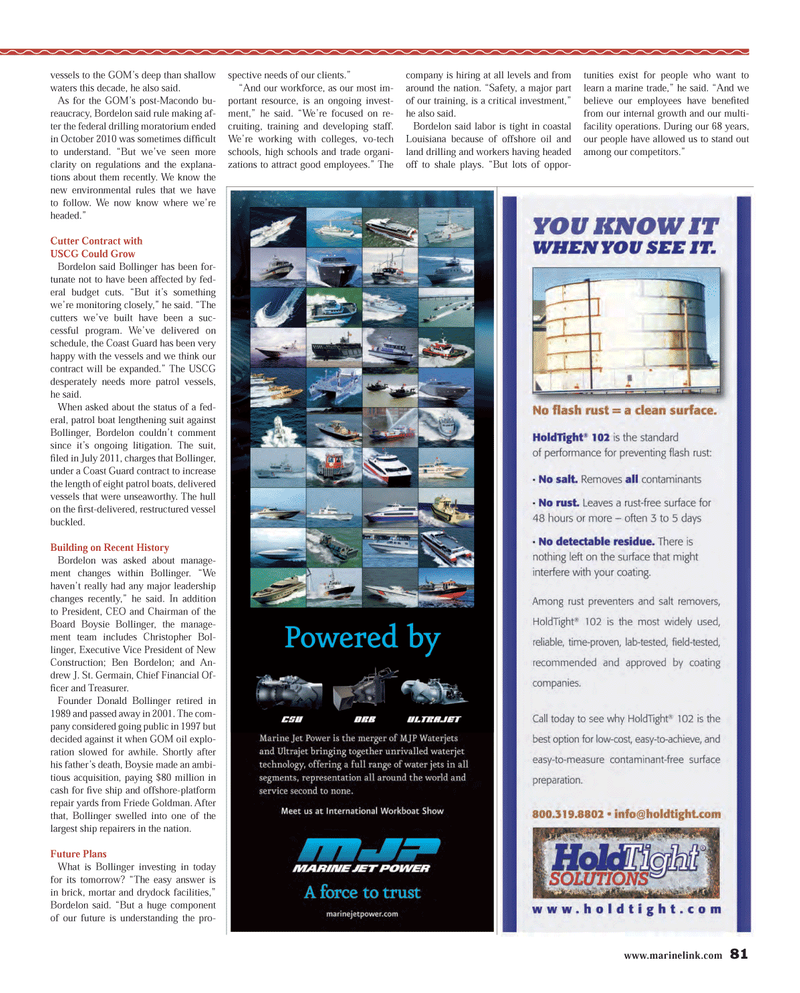Maritime Reporter Magazine, page 4th Cover,  Sep 2013