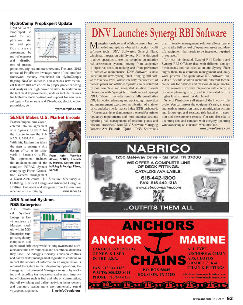 Maritime Reporter Magazine, page 63,  Oct 2013