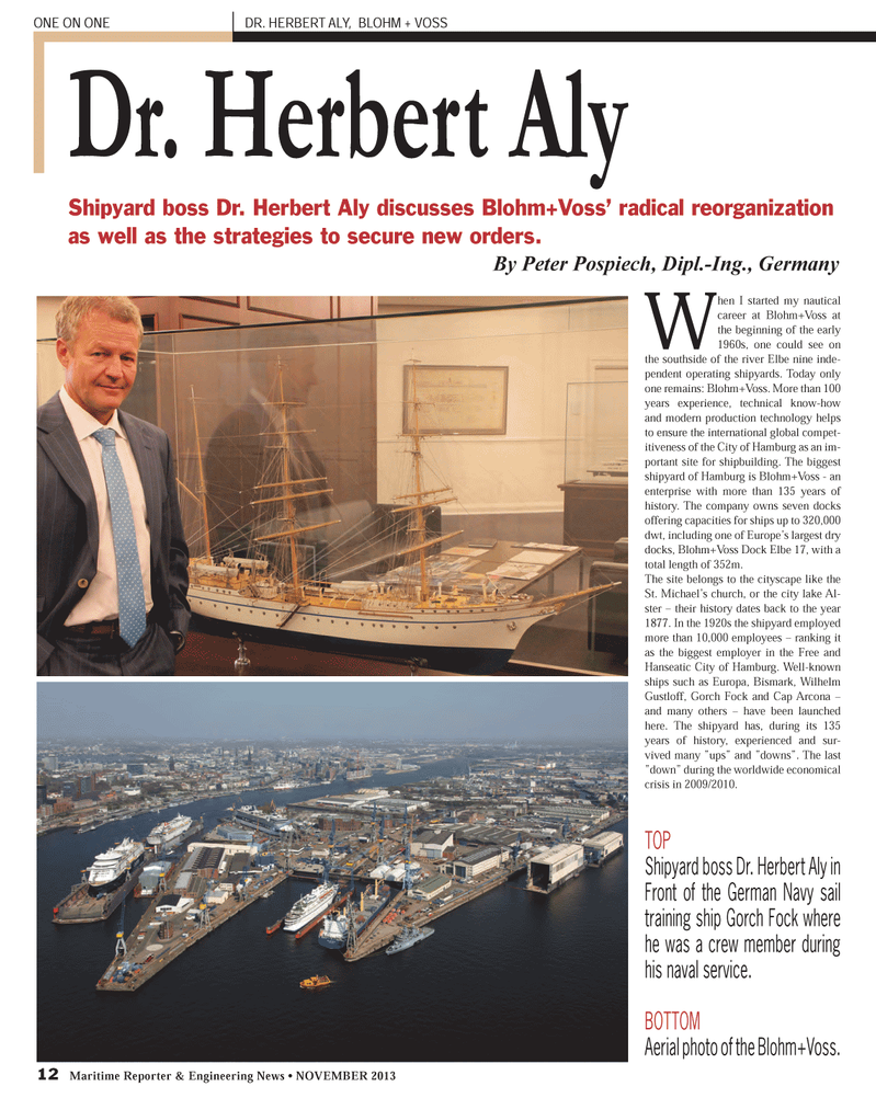 Maritime Reporter Magazine, page 12,  Nov 2013