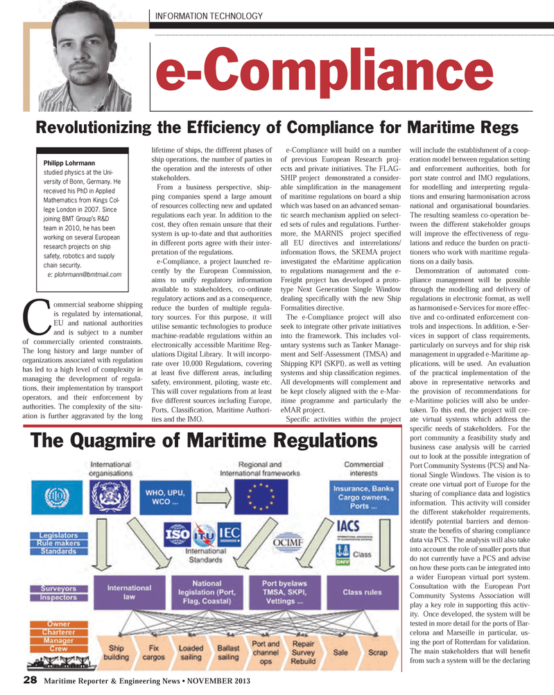 Maritime Reporter Magazine, page 28,  Nov 2013