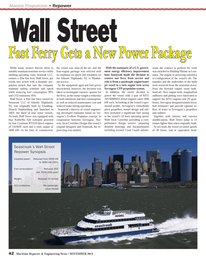 Maritime Reporter Magazine, page 42,  Nov 2013