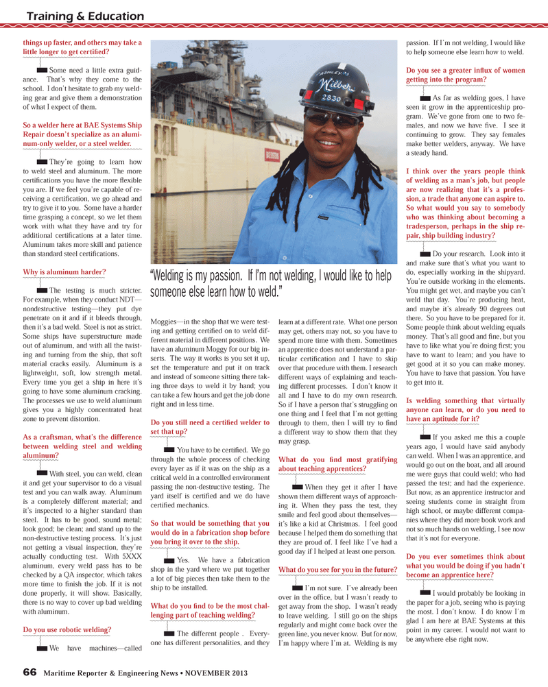 Maritime Reporter Magazine, page 66,  Nov 2013