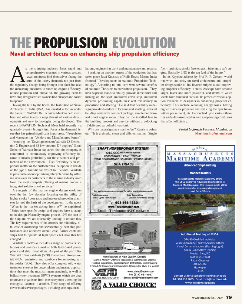 Maritime Reporter Magazine, page 79,  Nov 2013