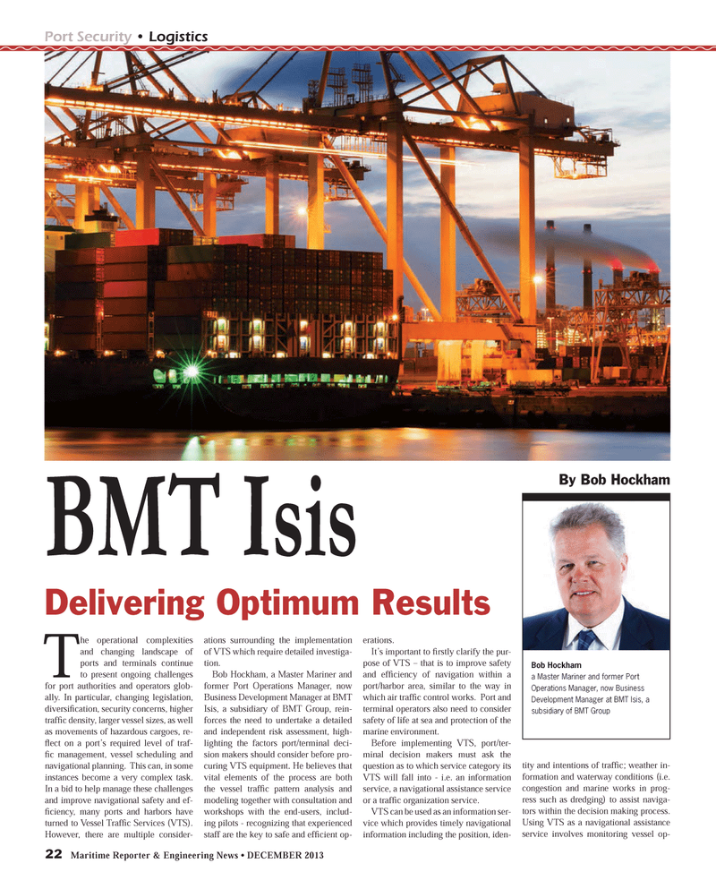 Maritime Reporter Magazine, page 22,  Dec 2013