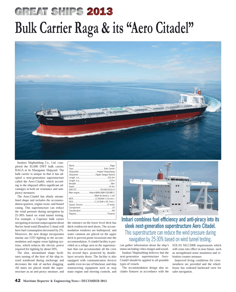 Maritime Reporter Magazine, page 42,  Dec 2013