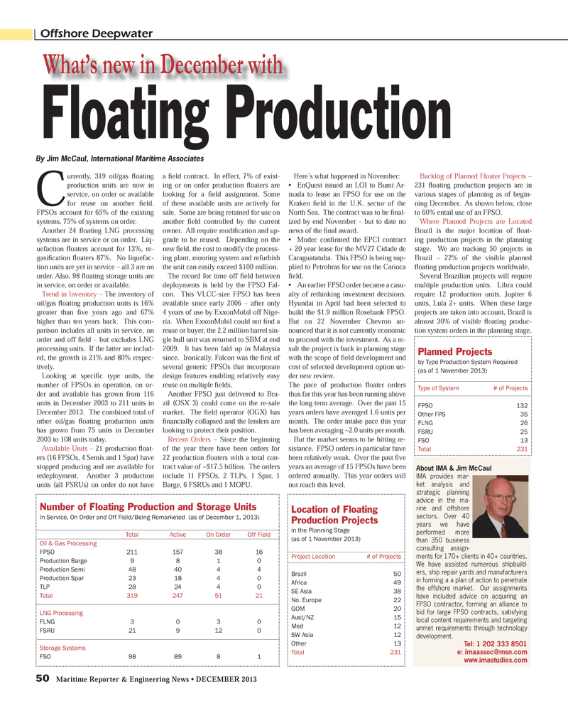 Maritime Reporter Magazine, page 50,  Dec 2013