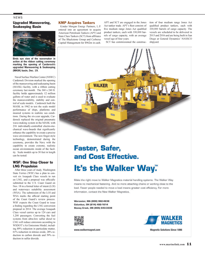 Maritime Reporter Magazine, page 11,  Jan 2014