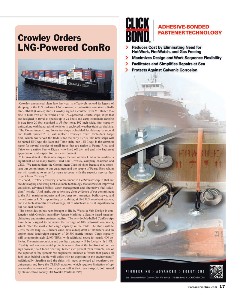 Maritime Reporter Magazine, page 17,  Jan 2014